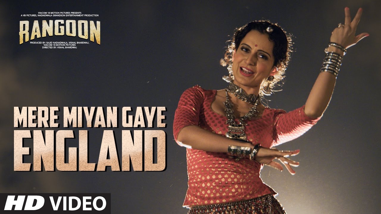 Mere Miyan Gaye England Video Song  Rangoon  Saif Ali Khan Kangana Ranaut Shahid Kapoor