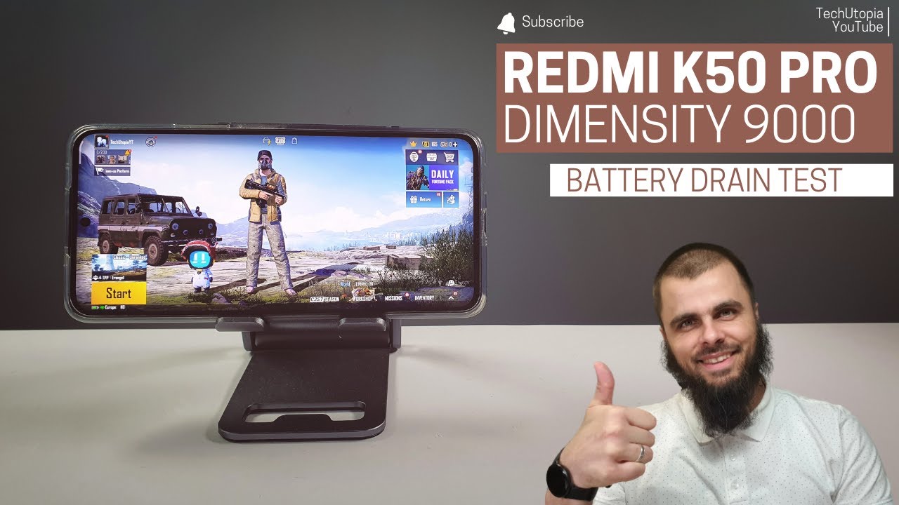 Redmi K50 Pro Battery drain test I Screen on Time I Gaming+YouTube I Dimensity 9000 SOC Review