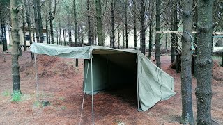 Budget Canvas Baker Tent - British Army Scorpion Fox Tent Shelter