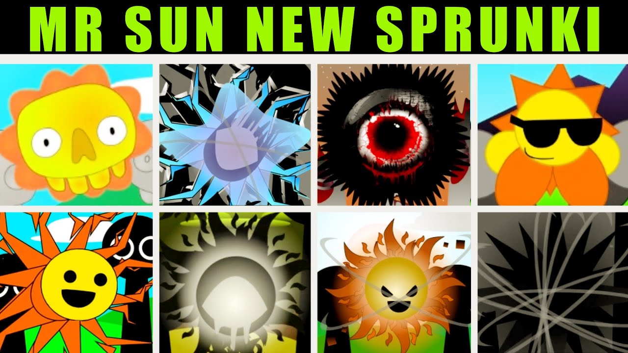 Sprunki - Incredibox | All Mr. Sun in all SPRUNKI NEW - YouTube