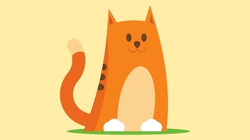Create a Flat Design Cat Cartoon with Inkscape