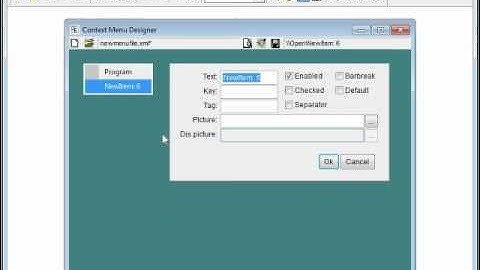 MenuDesigner for Visual FoxPro ContextMenu control