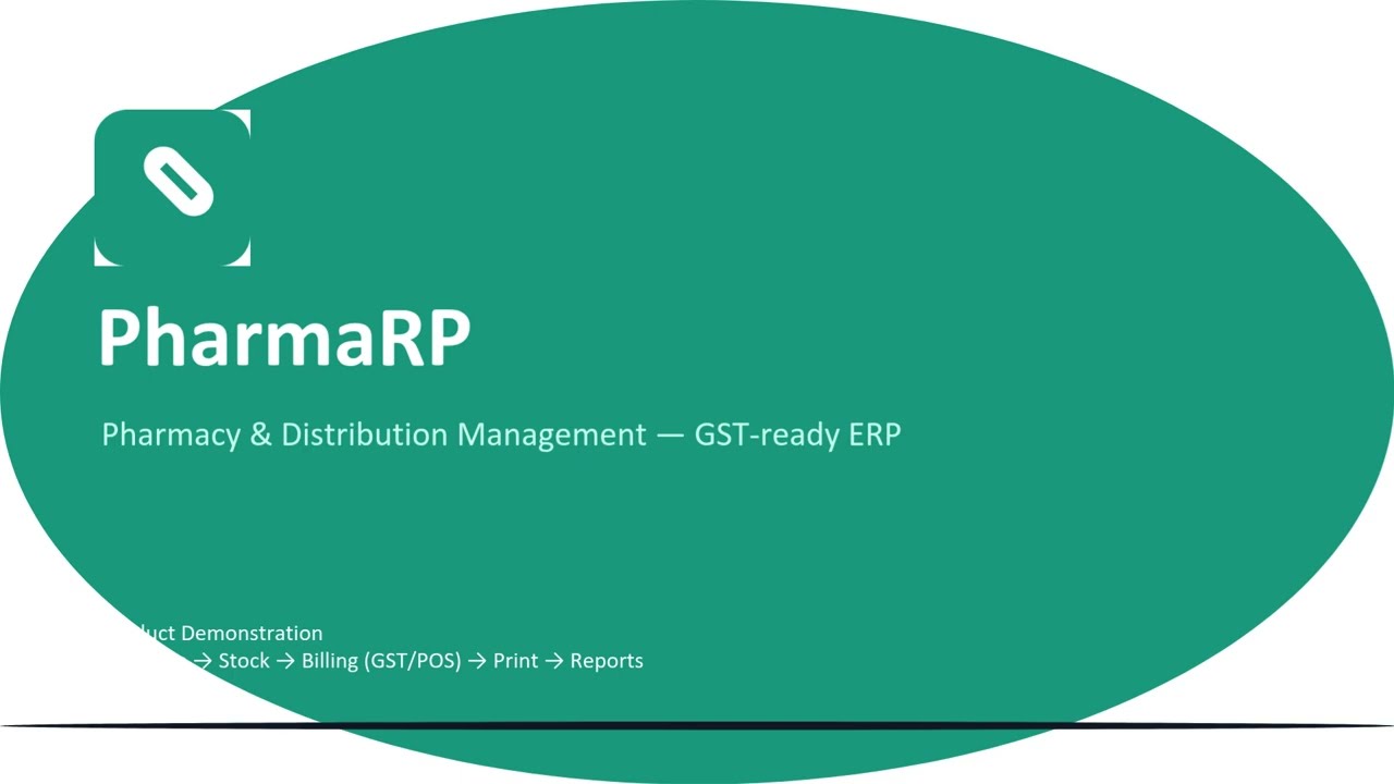 PharmaRP demo video 1 preview