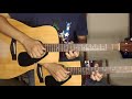 Hotel california solo on acoustic guitar