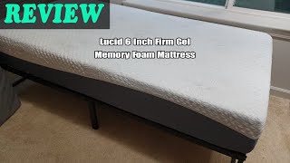 Lucid 6 Inch Firm Gel Memory Foam Mattress Testing & Review 2024 - Is It Worth It?
