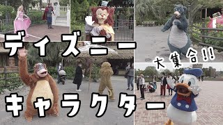 キャラ大集合！ディズニーランドで会えたキャラクターたち