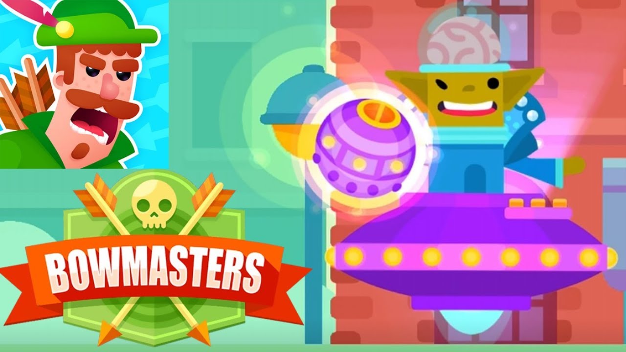 Bowmasters - Legendary Alien Tournament Challege Gameplay (iOS)