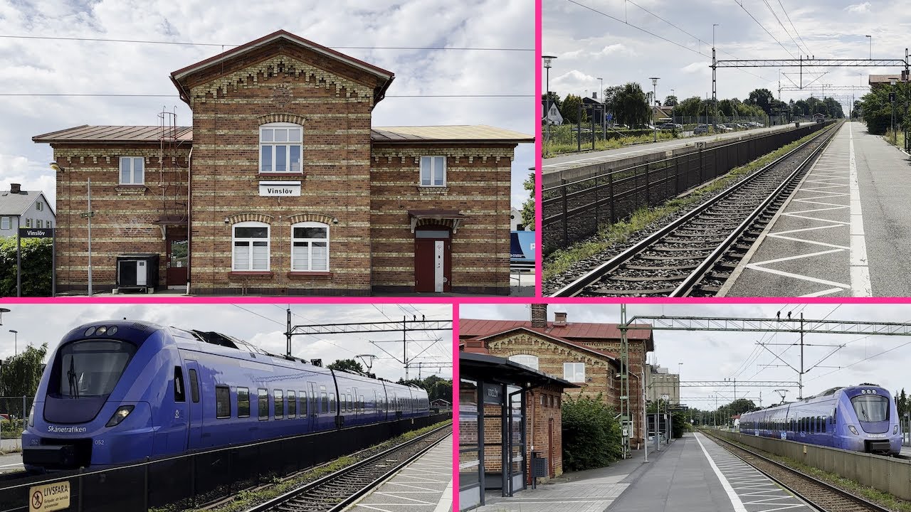 Vinslöv station samt lite av dess omgivningar