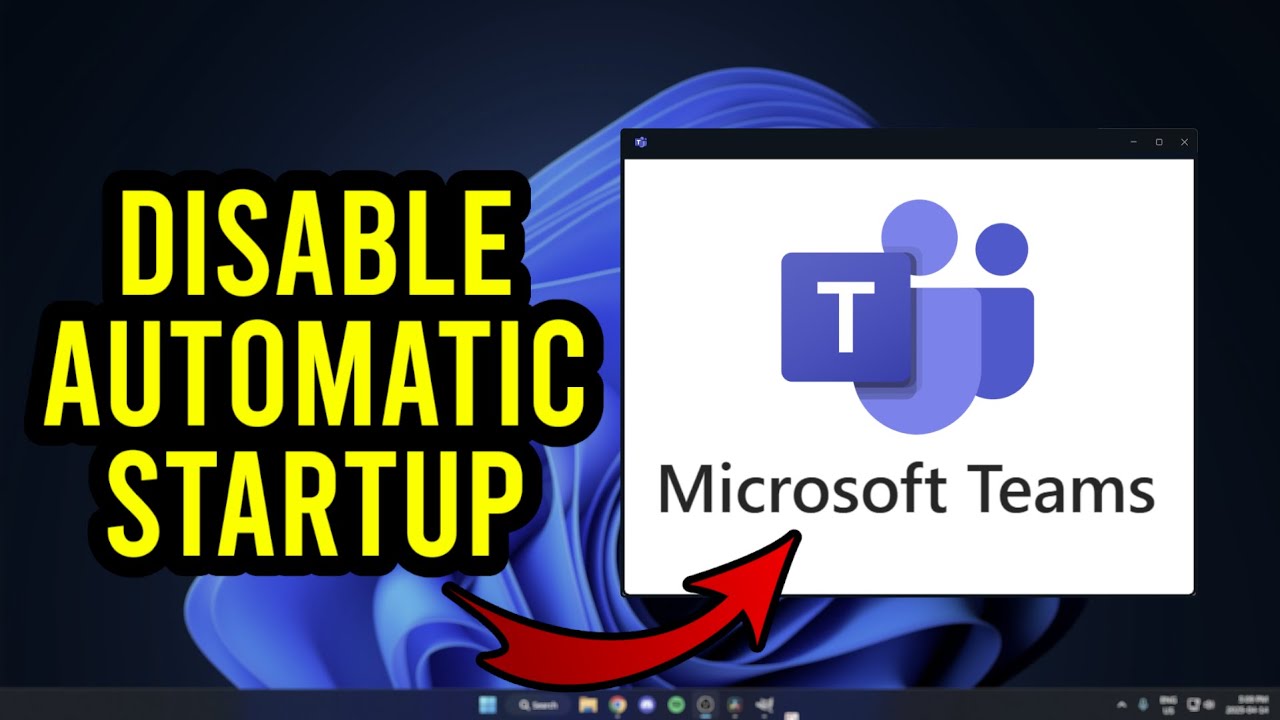 How To Stop Microsoft Teams From Starting Automatically - YouTube