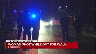 Woman shot while walking in Green Hills neighborhood