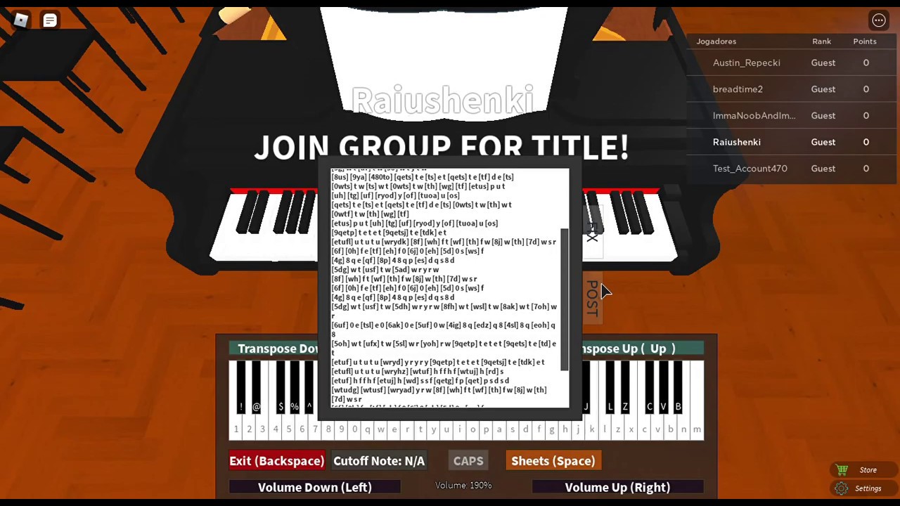 piano sheets for roblox got talent pacify her｜TikTok Search