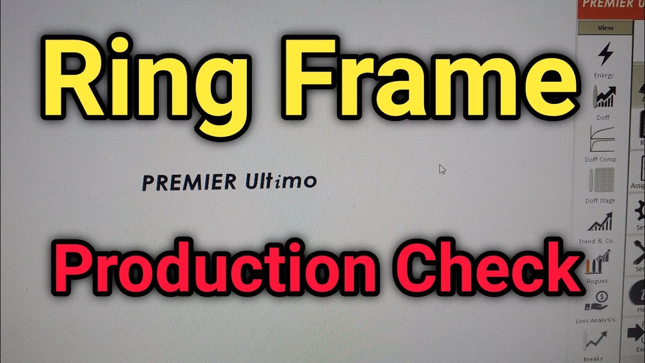 How production check with premier Ultimo system spinning calculation ...