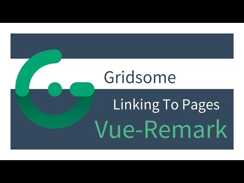 Gridsome Vue-Remark (1/6) - Linking to Pages
