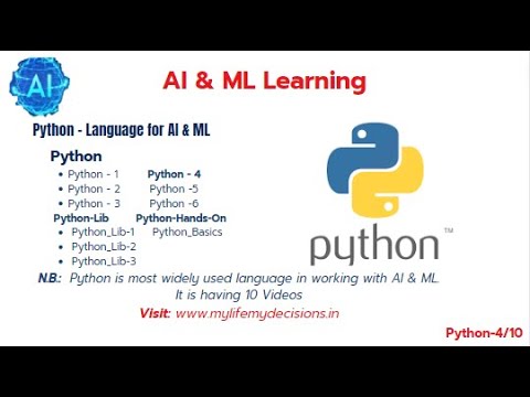 Python is programming language used for writing programs in AI &ML ...