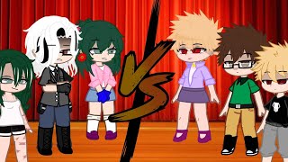 The Midoriya family Vrs The Bakugo family/Afton F.M izuku/MHA singing battle/cringe