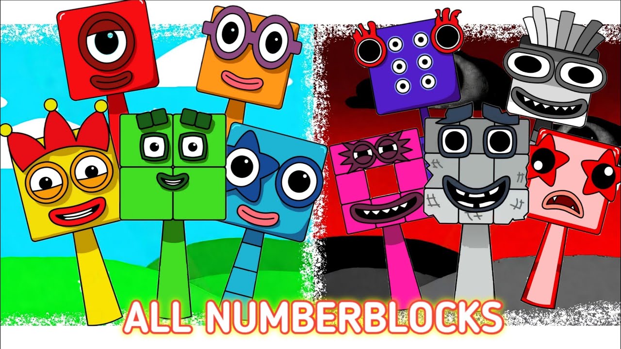 Drawing Sprunki OC Numberblocks 1~10 All Phases | Compilation ...