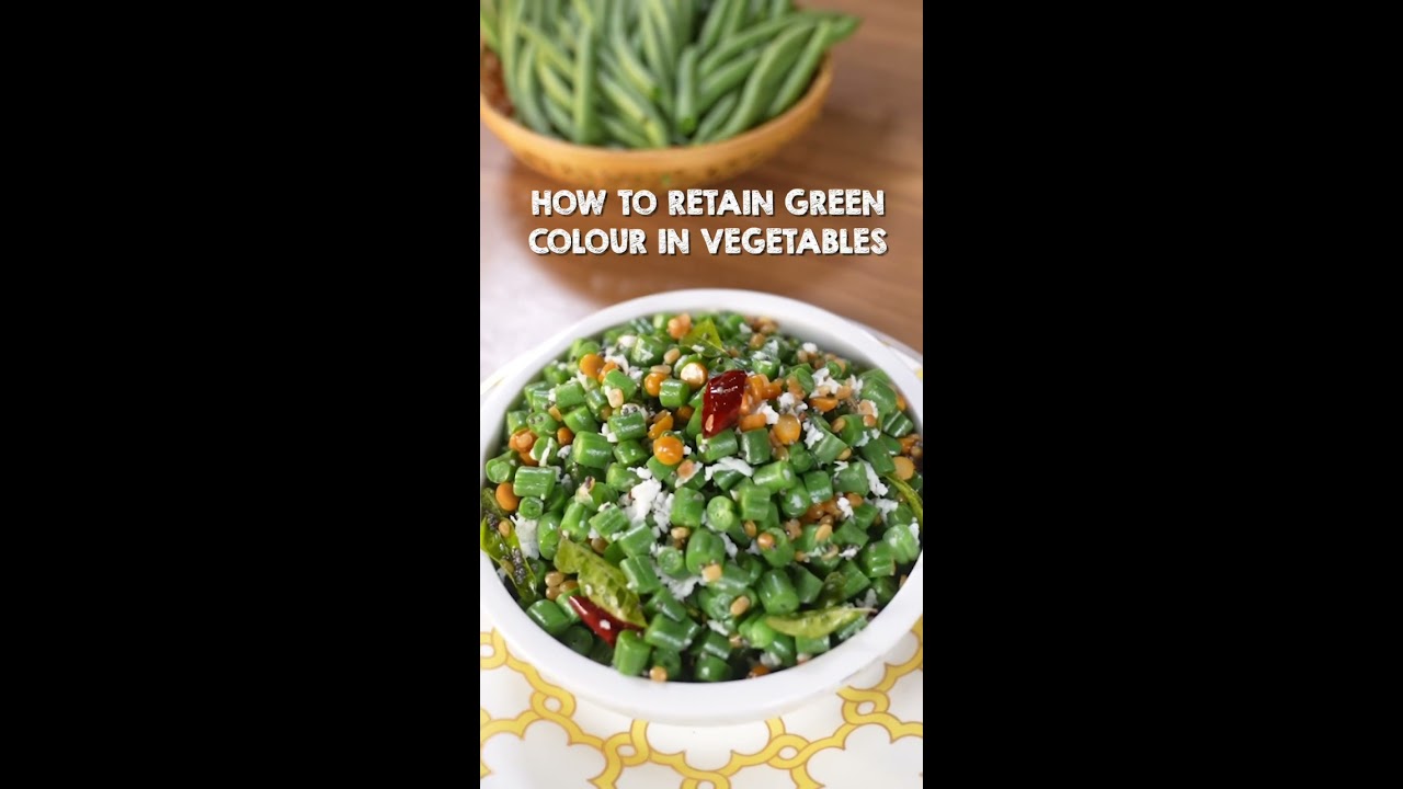 How to retain colour in green vegetables   #tipoftheday   #shorts   Sanjeev Kapoor Khazana