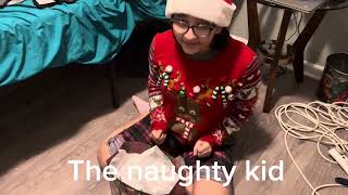 Different Types of kids opening Christmas Presents.