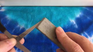 Sharpening Old Scissors with a Stone. Sharpening Scissors With A Stone
