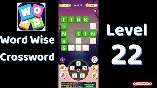 Word Wise Crossword Level 22 Answers 🧠🧩 | Relaxing Crossword Puzzle | SolutionGuruji