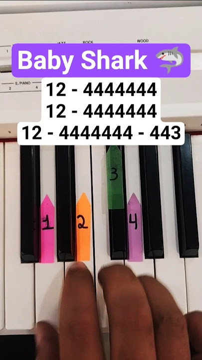🔥🐬🎹 Baby Shark Song | Easy Piano Tutorial
