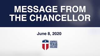 Message From The Chancellor - 06/08/20