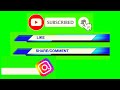 Top 20 || Green Screen Animated Subscribe, Like & Share Button || by Technology 489