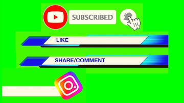 Top 20 || Green Screen Animated Subscribe, Like & Share Button || by Technology 489