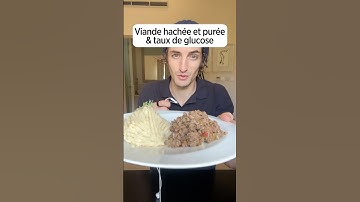 Voyons comment une assiette de viande hachée et purée de pommes de terre affecte mon taux de glucose