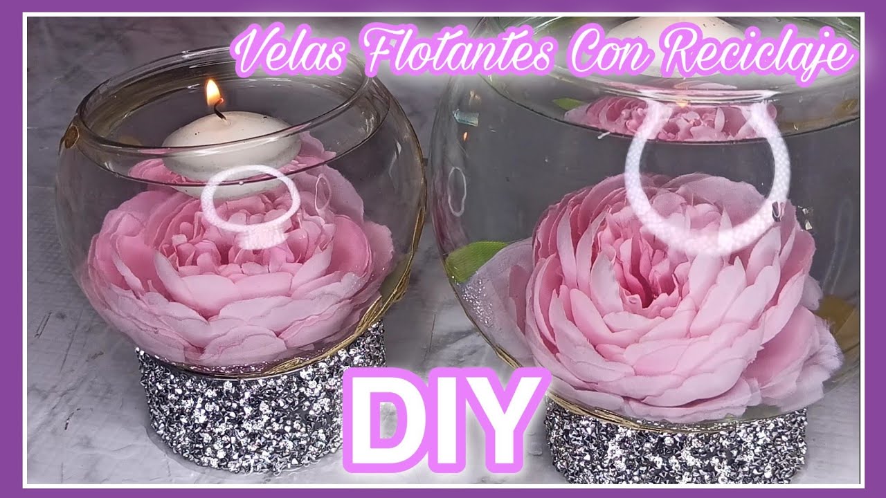 Como hacer Velas Flotantes para decorar tu casa, fiesta o evento / Manualidades Fáciles / DIY