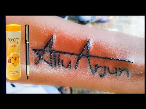 Meet Allu Arjun New Fan Megastar Gets Bunny Tattoo  Bunny tattoos Tattoos  Initials logo design