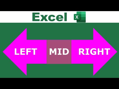 LEFT, RIGHT, MID Functions Explained with easy examples in Excel