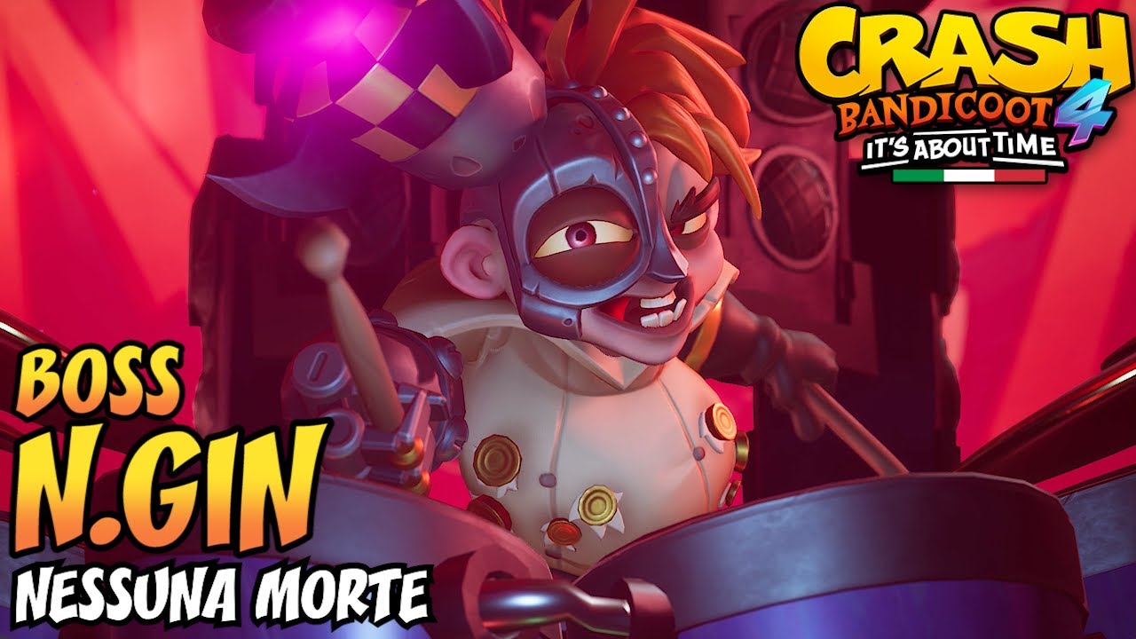CRASH BANDICOOT 4 (ITA) - Parte 6: Tuffo dal Palco - BOSS N.Gin [100%]