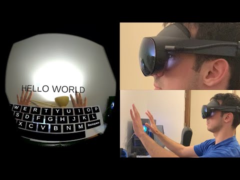 Typing with the Quest Pro's eye tracking