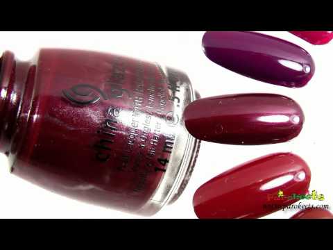 China Glaze Metro collection swatches