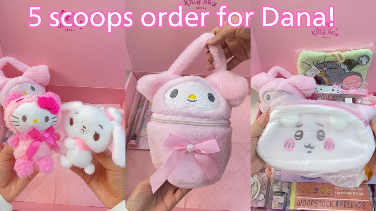 5 scoops order for Dana! She likes pink
