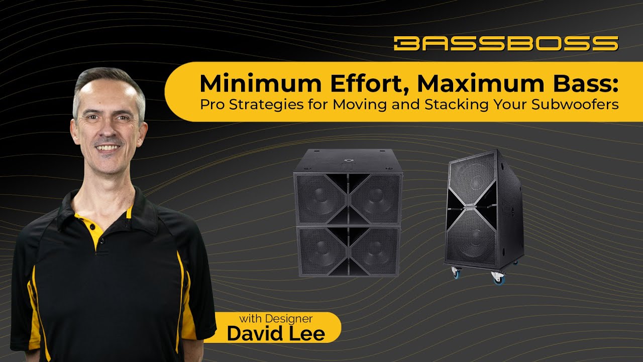 Minimum Effort, Maximum Bass: Moving and Stacking ZV28 Subwoofers - YouTube