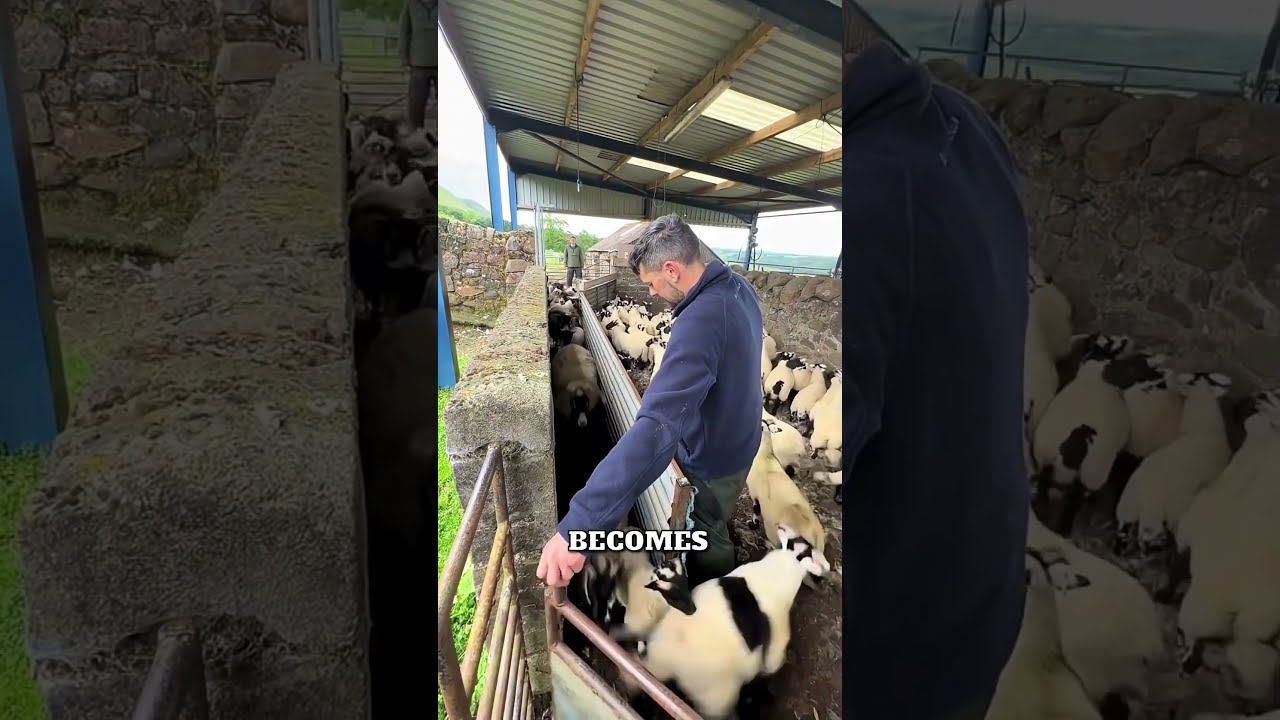 This Guy S Job Is To Separate The Sheep