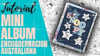 MINI ALBUM ENCUADERNACION AUSTRALIANA   TUTORIAL DE SCRAPBOOK
