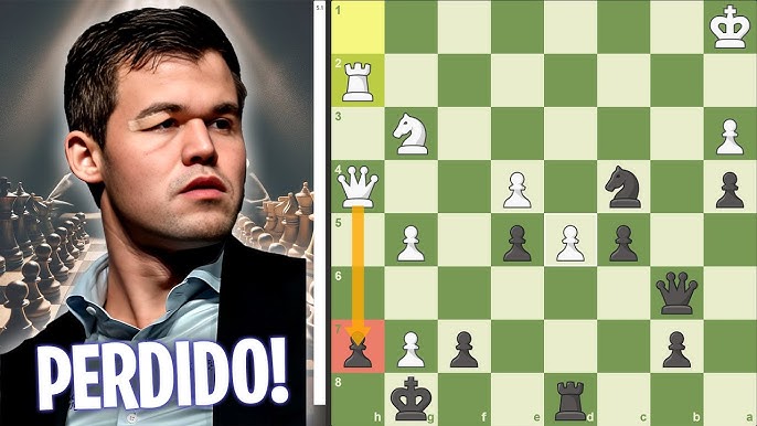Magnus Carlsen ATACA Caruana do Começo ao Fim! 