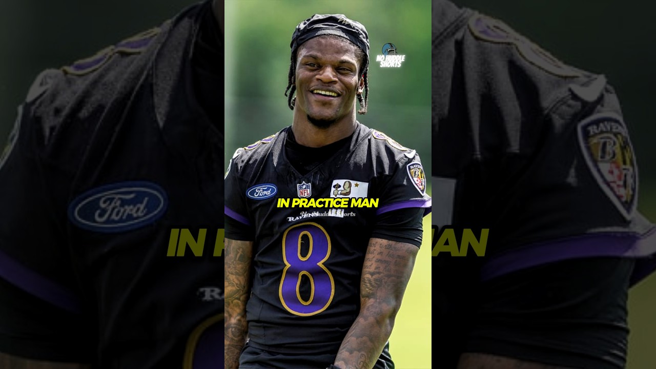 Lamar Had To Slow Down In Practice