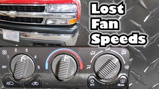 Lost Fan Speeds FIX Silverado Tahoe Suburban