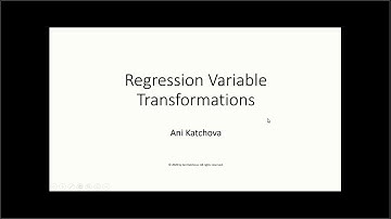 Regression Variable Transformations