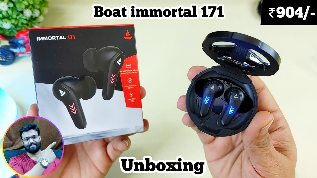 Boat immortal 171 gaming earbuds unboxing