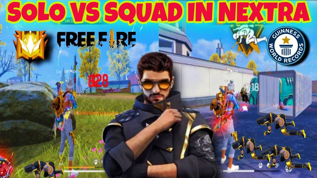 OP SOLO VS SQUAD GAMEPLAY IN NEXTRA MAP 😱😱#freefire #solovssquad #gwsrp ...