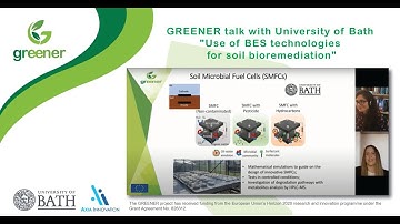 GREENER H2020 Project: "Use of BES technologies for soil bioremediation" by University of Bath