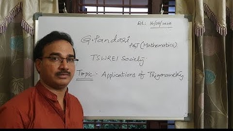 Applications of Trigonometry-Exercise 12.1-Problems 1 & 2.