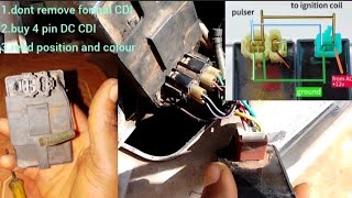 how to convert 6 pin to 4 pin CDI DIY