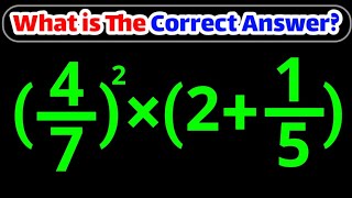 Only 1 in 5 People Can Solve This Math Question! Can you solve it?