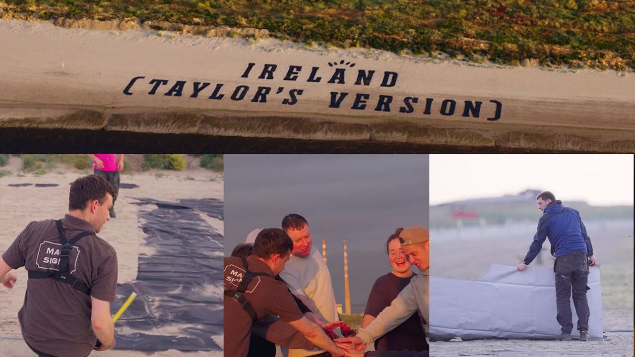 Today FM Reveal Huge Taylor Swift Art Installation on Irish Beach